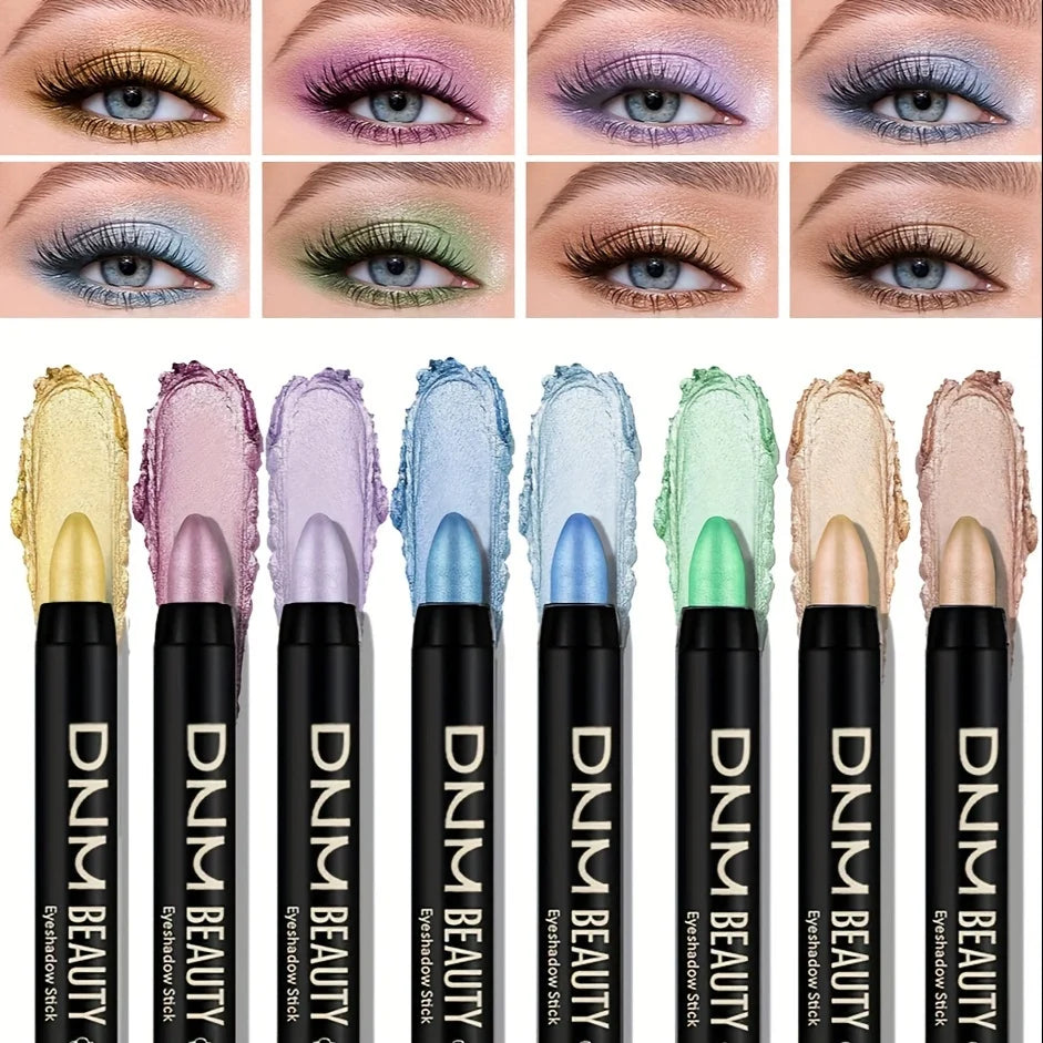 8-Piece Metallic Eyeshadow Stick Set