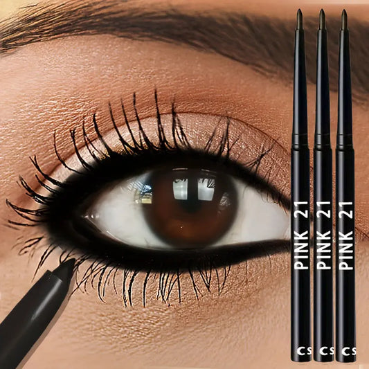 3pcs Waterproof Black Eyeliner Pencils