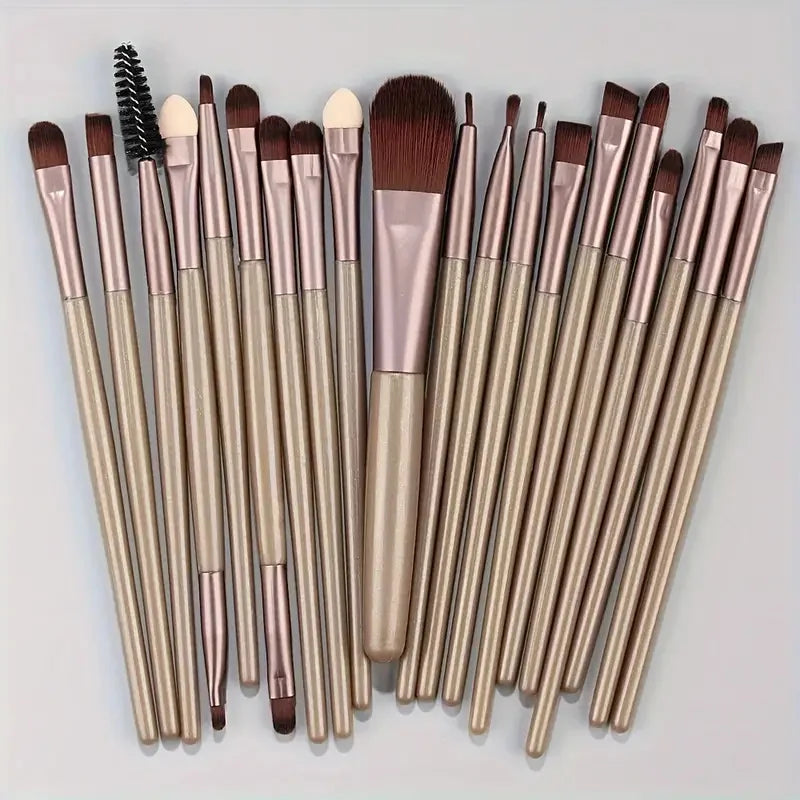 20Pcs Makeup Brush Set Eyeliner Brush Blending Brush