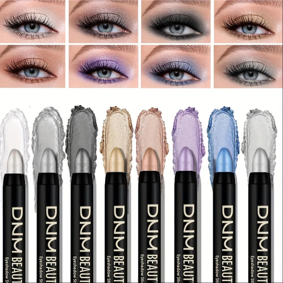 8-Piece Metallic Eyeshadow Stick Set