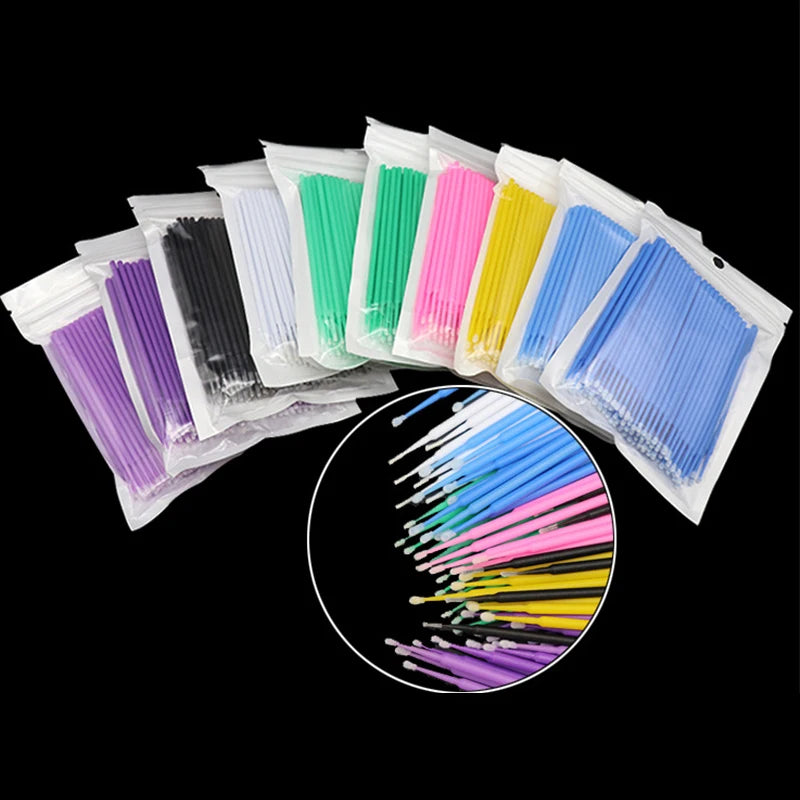 Cotton Swab Eyelash Brushes(100PCS)