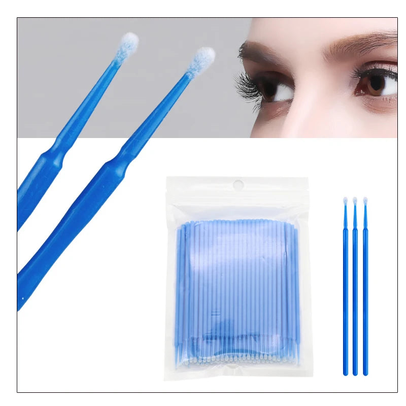 Cotton Swab Eyelash Brushes(100PCS)