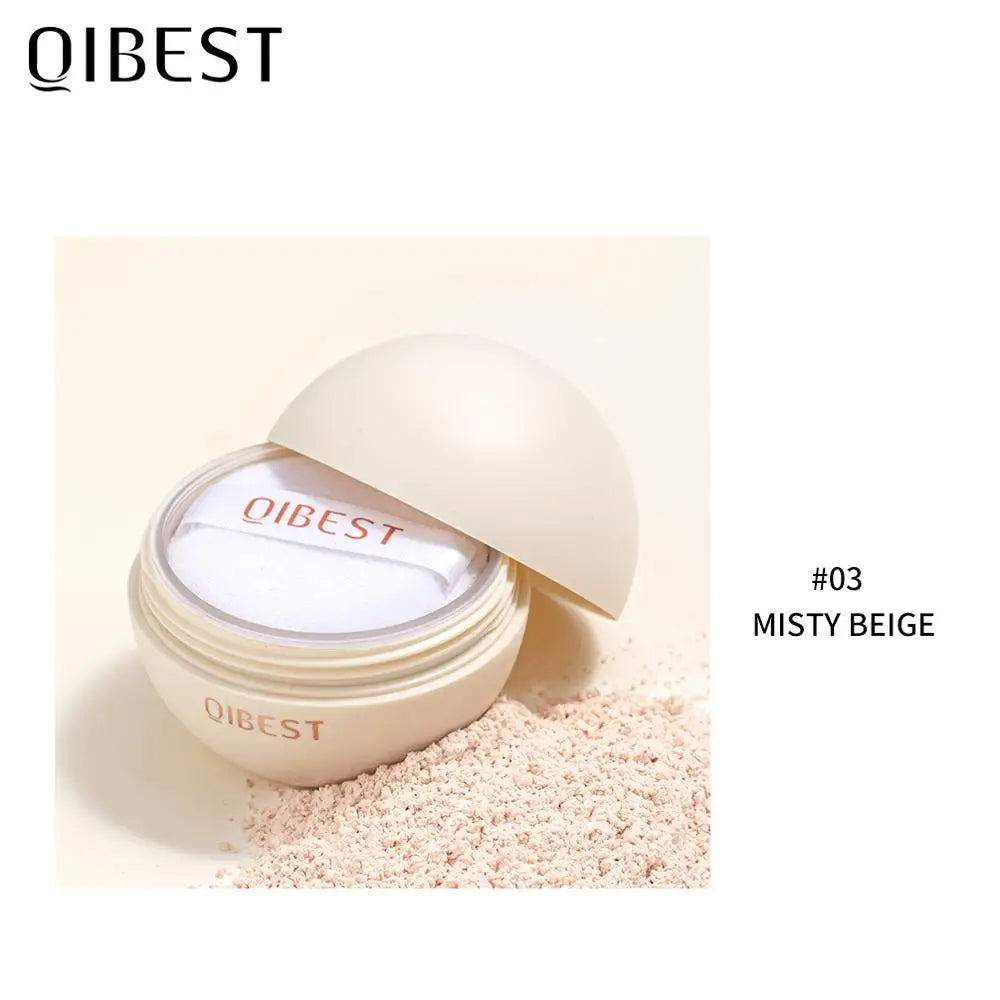 QIBEST 5Color Waterproof Smooth Loose Powder.