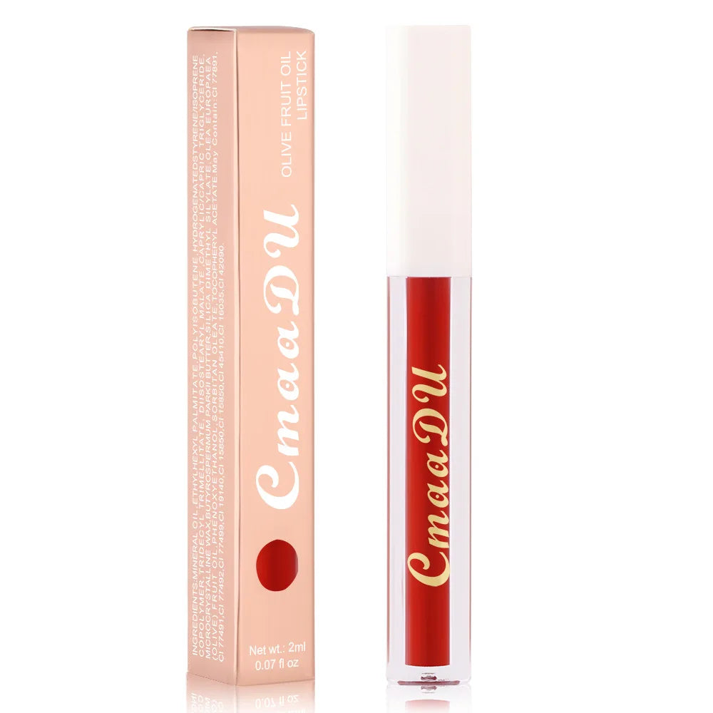 CmaaDu 8 Color Lip Gloss Matte Creamy  Lipstick