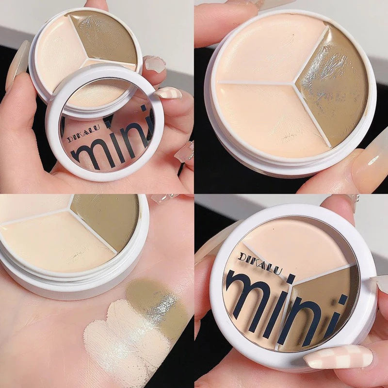 3 Colors Concealer Cream Full Coverage.