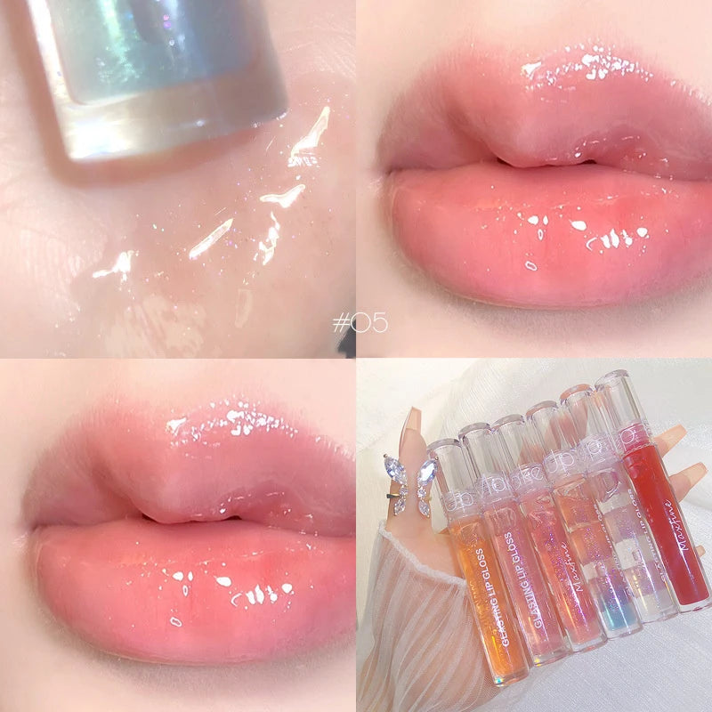 Mirror Water Lip Gloss Lip Glaze Transparent Glass Lip Oil