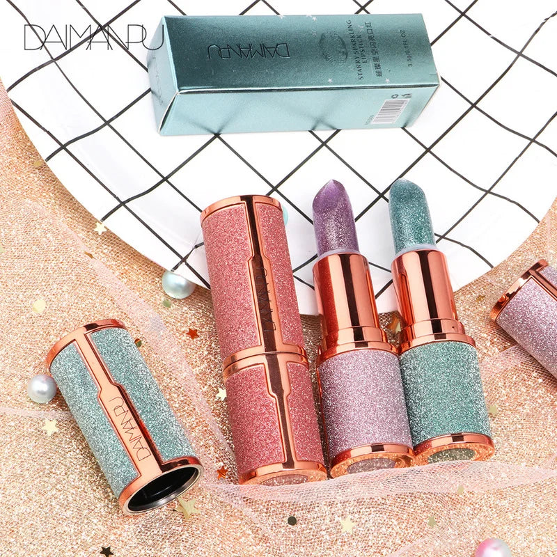 Color Changing Glitter Lipstick