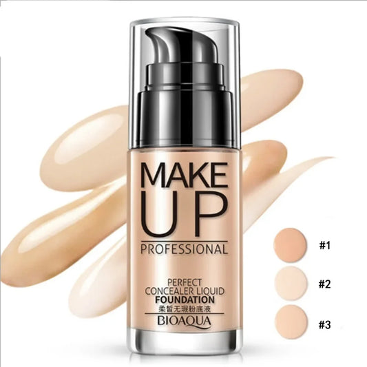 BIOAQUA  Waterproof Face Base Liquid Foundation Makeup Concealer.