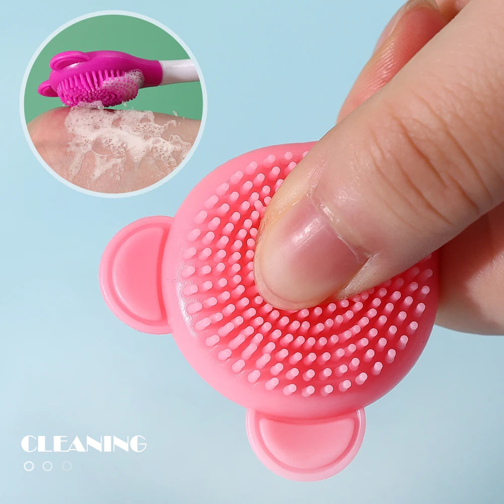 Face Mask Brush Flat Soft Hair Facial Cleansing Brush.