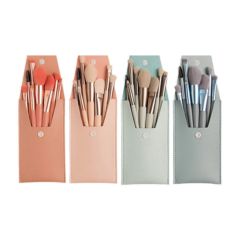 8Pcs Cosmetics Foundation Blush Powder Brush Set