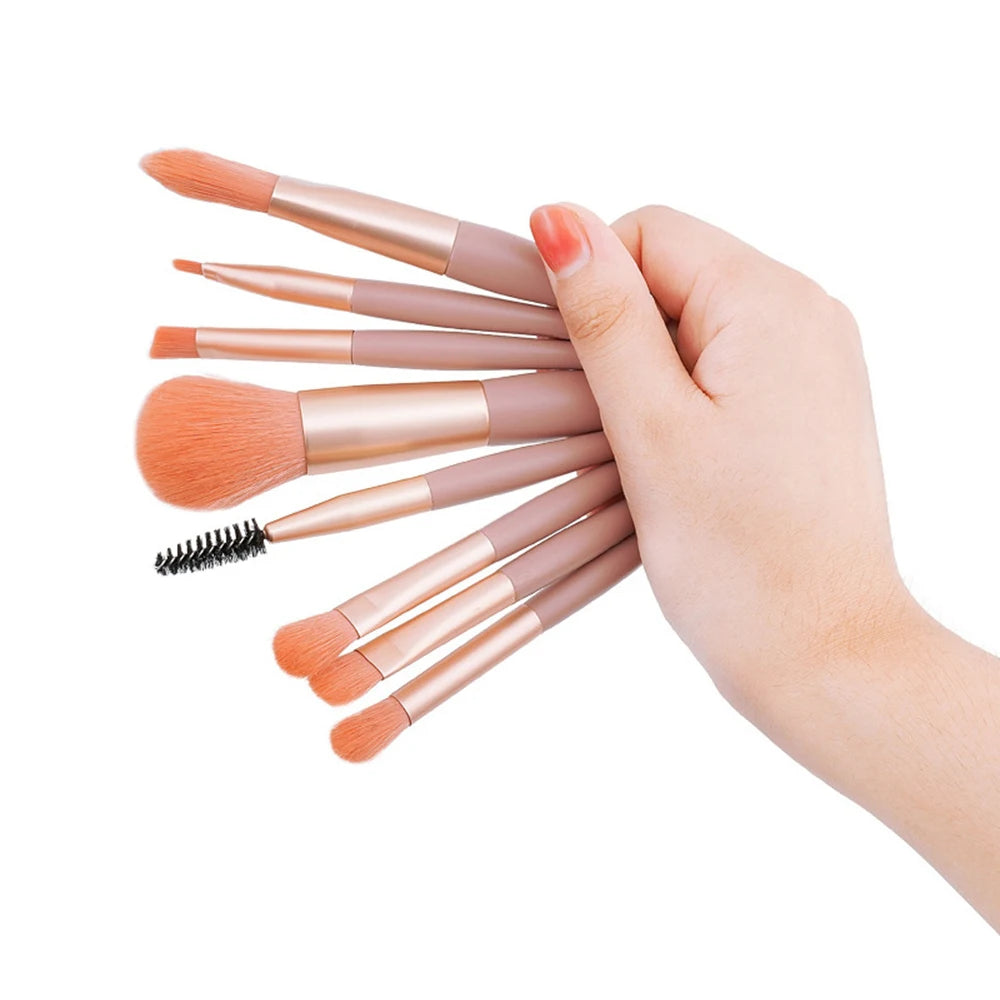 8Pcs Cosmetics Foundation Blush Powder Brush Set