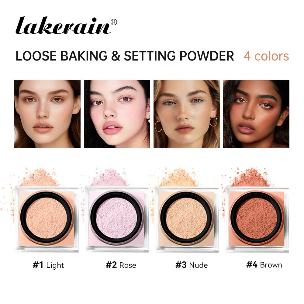 Lakerain Waterproof Loose Baking & Setting Powder.