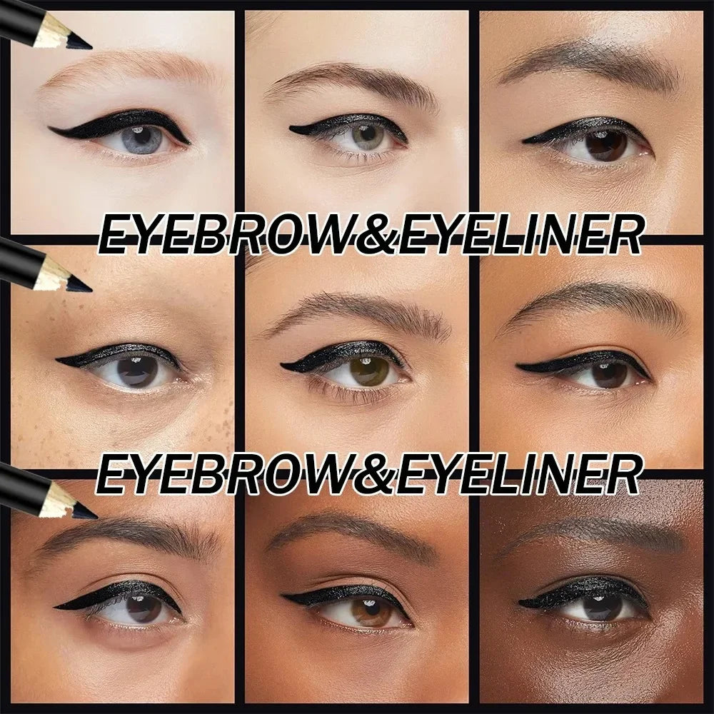 1Pc High Pigmented and wooden Eyeliner Pencil.