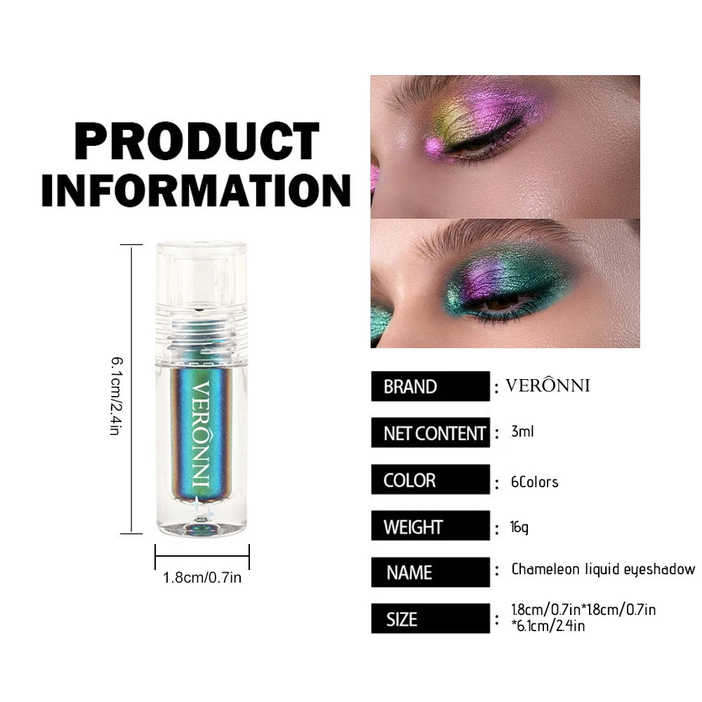 Chrome Shifting Pigments Chameleon Liquid Eyeshadow