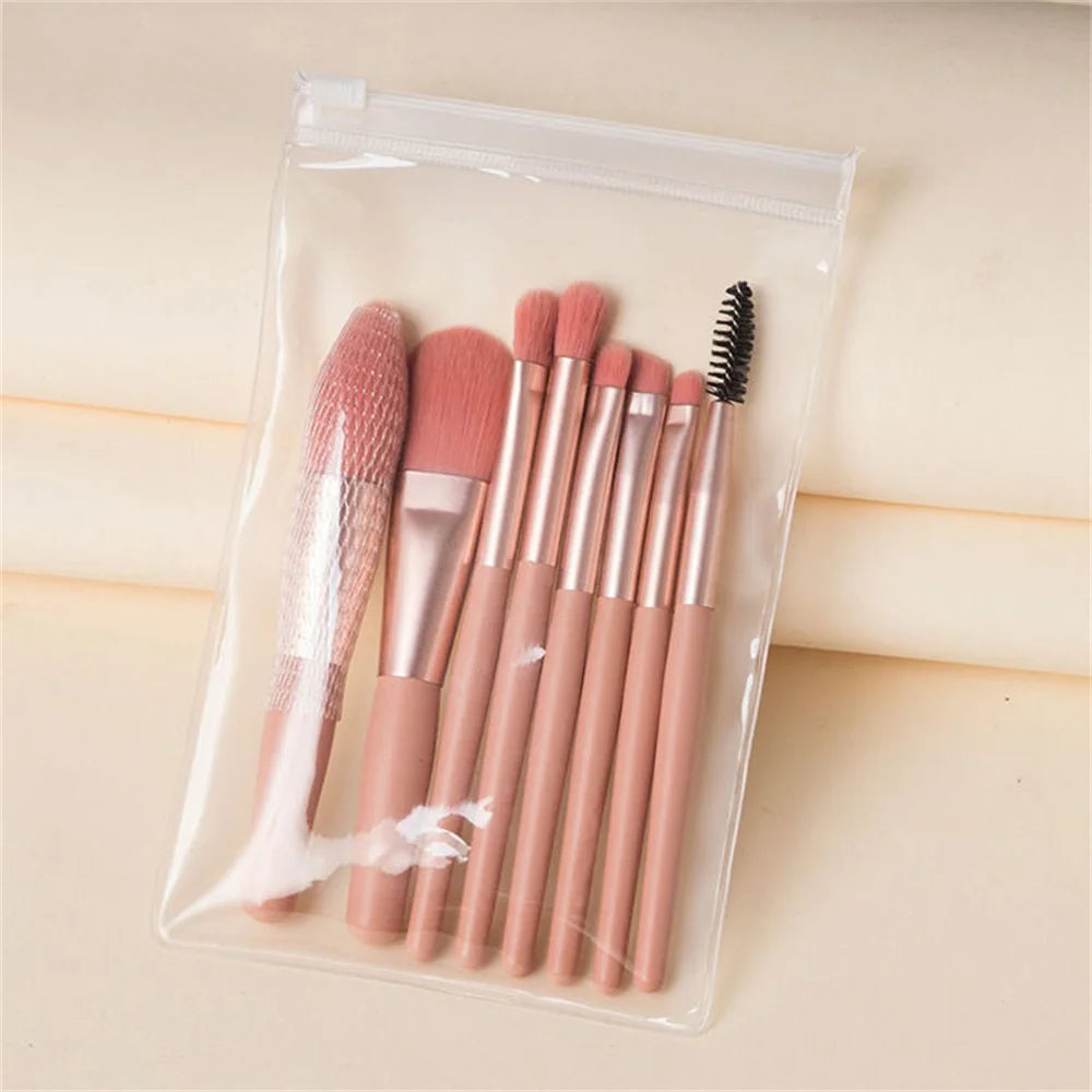 8Pcs Cosmetics Foundation Blush Powder Brush Set