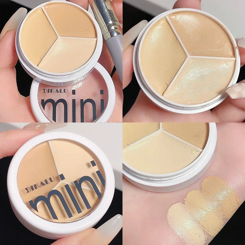 3 Colors Concealer Cream Full Coverage.