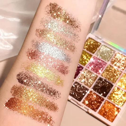 16 Colors Glitter Eyeshadow Palette