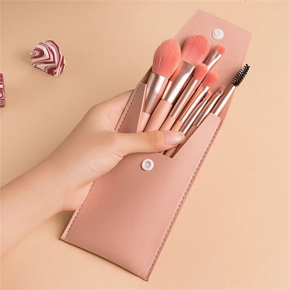 8Pcs Cosmetics Foundation Blush Powder Brush Set