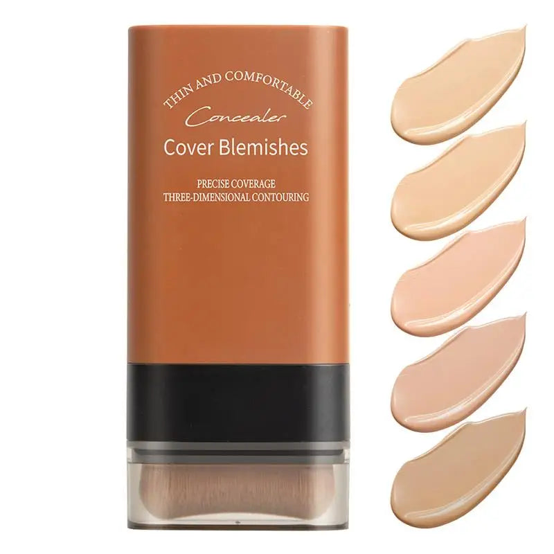 Matte Foundation Cream Stick Multi-Use Eraser With Brush