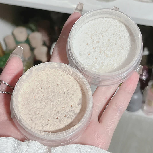 Loose Powder Makeup Transparent Natural Face Finishing Powder.