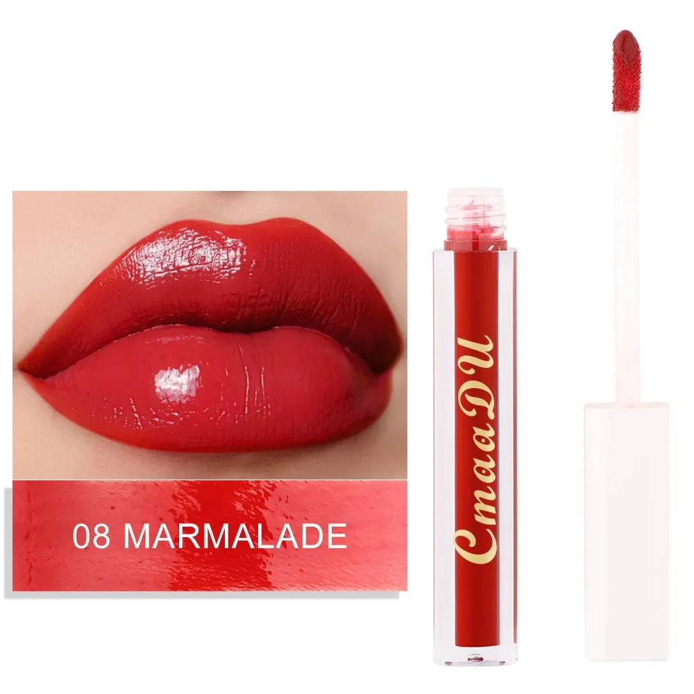 CmaaDu 8 Color Lip Gloss Matte Creamy  Lipstick