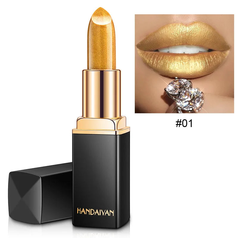 Handaiyan 9 Colors Glitter Lipstick.