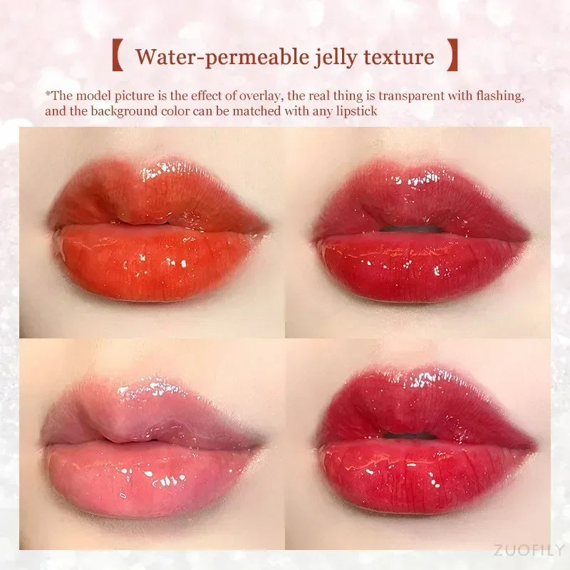 Mirror Water Lip Gloss Lip Glaze Transparent Glass Lip Oil