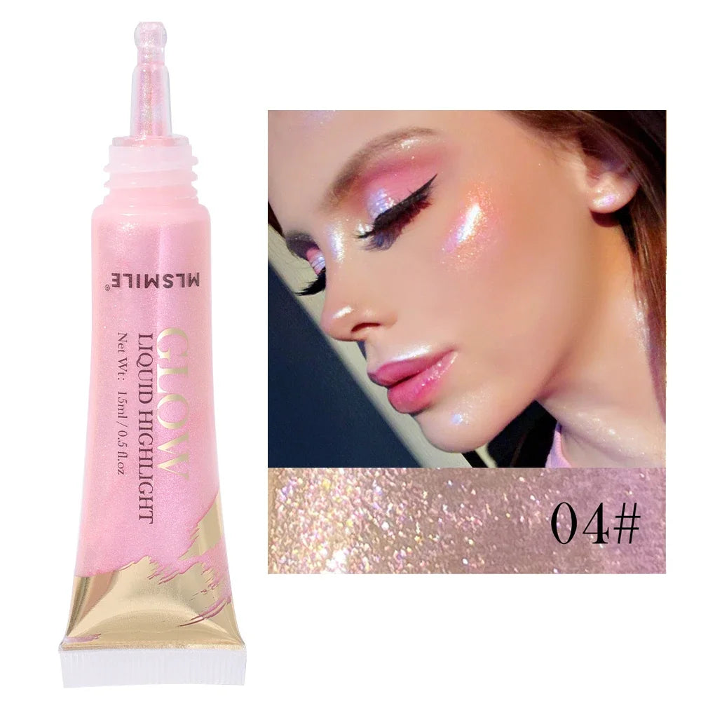 Liquid Diamond Glitter Highlighter Pearlescent Waterproof.