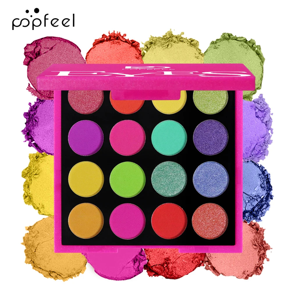 16 Colors POPFEEL Spotlight Eyeshadow Palette