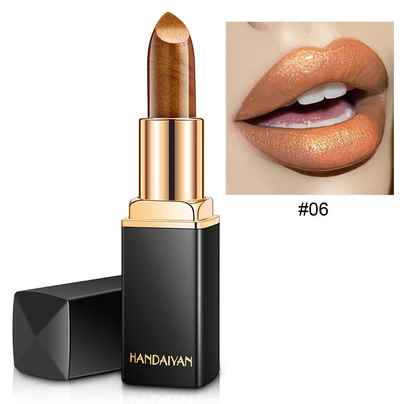 Handaiyan 9 Colors Glitter Lipstick.