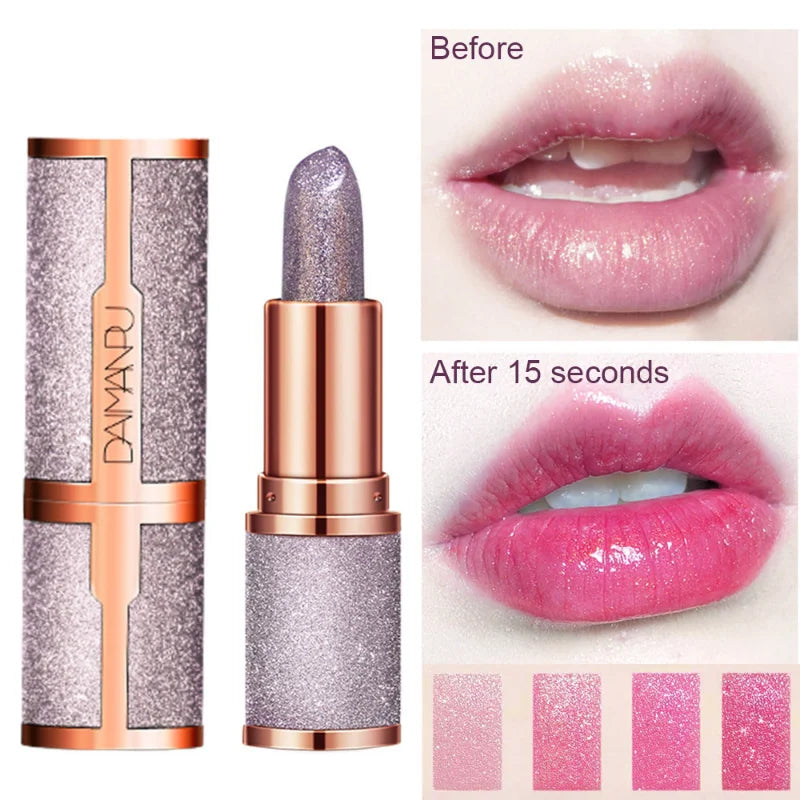 Color Changing Glitter Lipstick