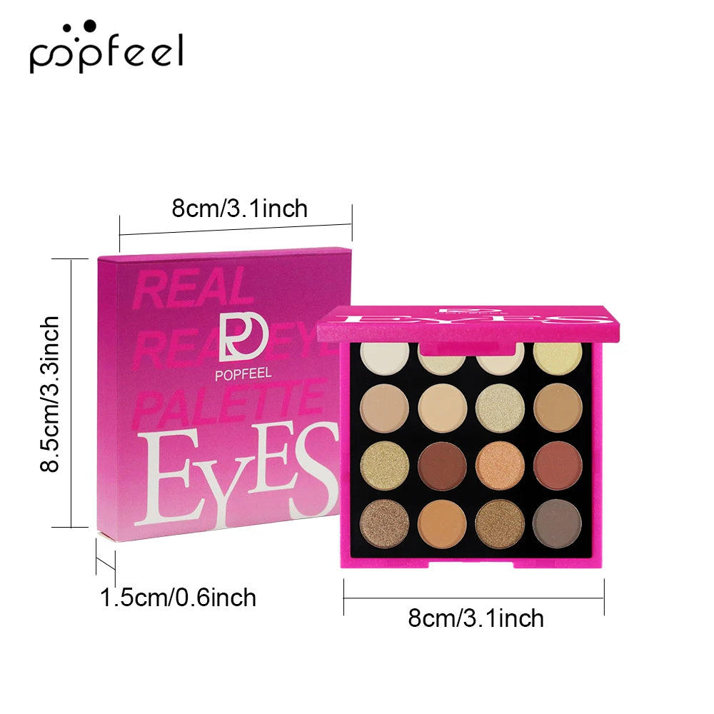 16 Colors POPFEEL Spotlight Eyeshadow Palette