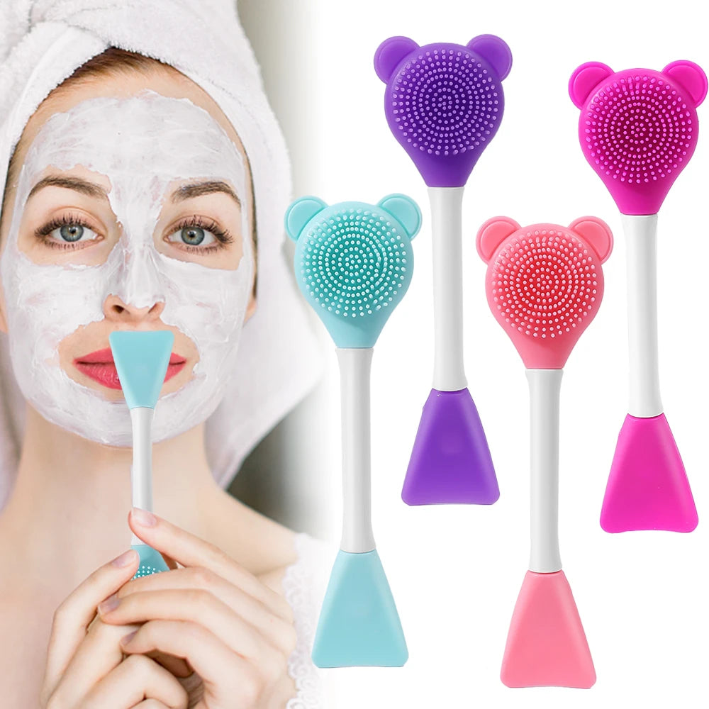 Face Mask Brush Flat Soft Hair Facial Cleansing Brush.