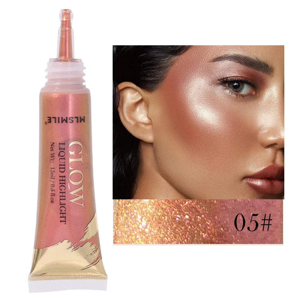 Liquid Diamond Glitter Highlighter Pearlescent Waterproof.