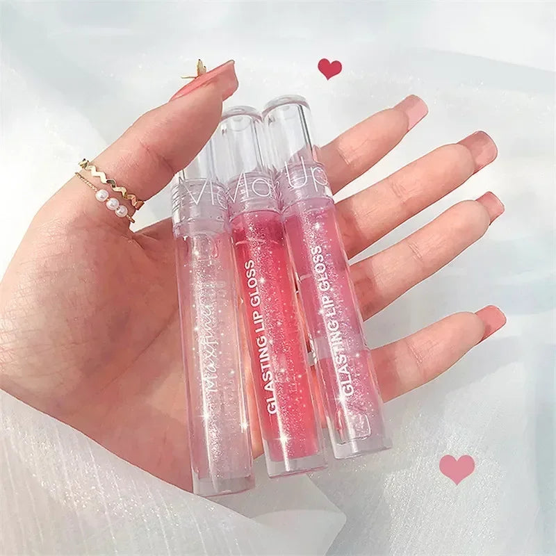 Mirror Water Lip Gloss Lip Glaze Transparent Glass Lip Oil