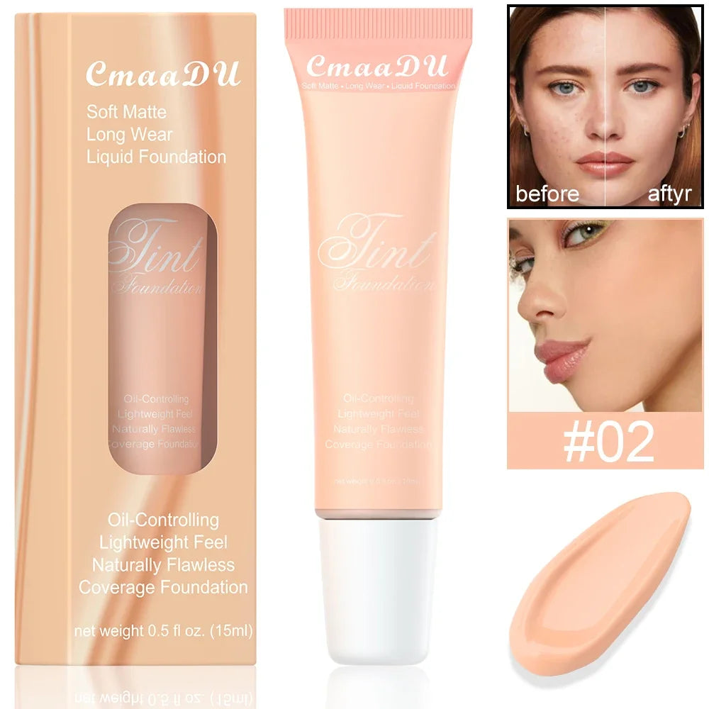 4 Colors Liquid Foundation High Coverage Makeup.