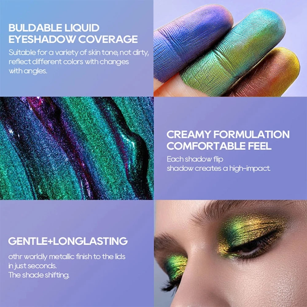 Chrome Shifting Pigments Chameleon Liquid Eyeshadow