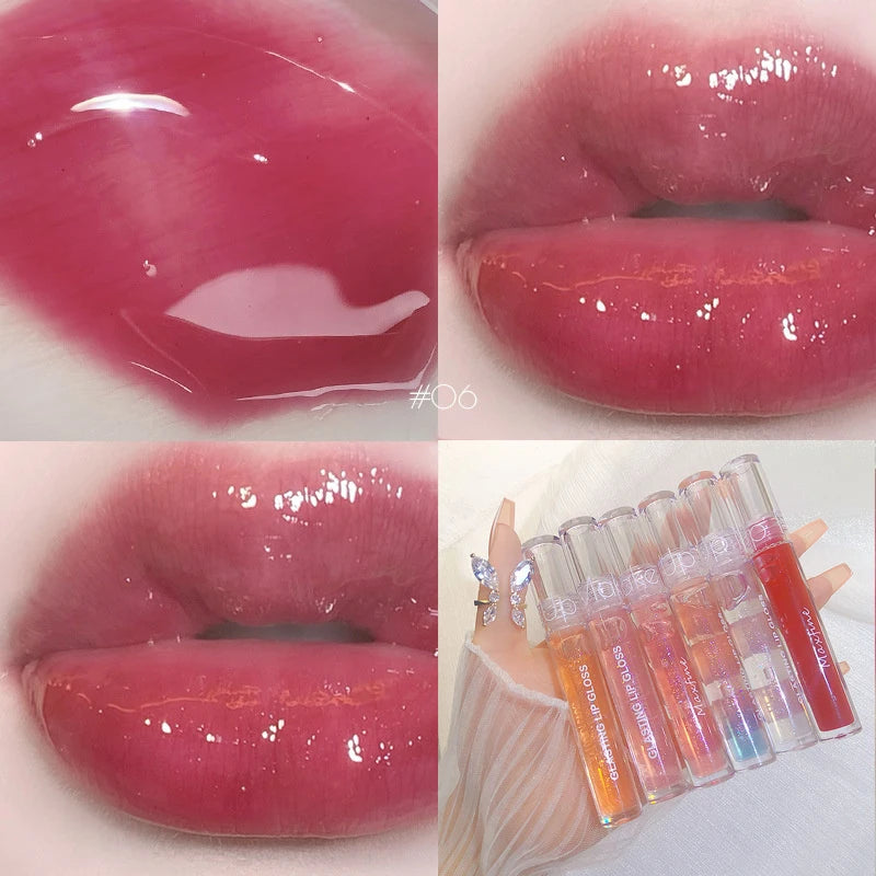 Mirror Water Lip Gloss Lip Glaze Transparent Glass Lip Oil