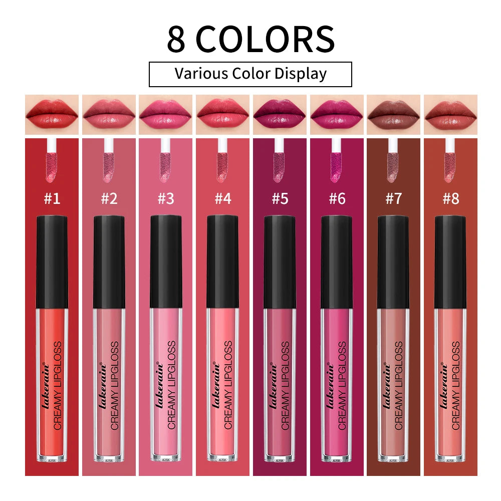 Lip Gloss Semi-Matte 8 Colors