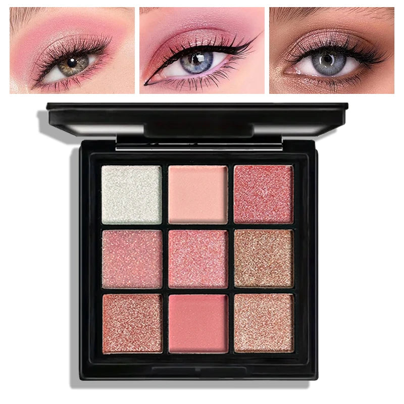 9-Grid Multi Eyeshadow Palette