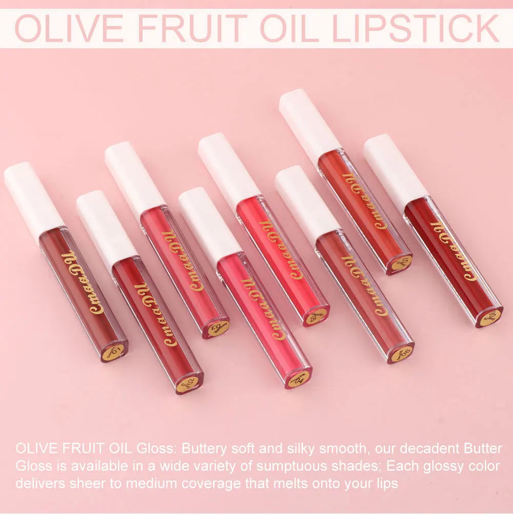 CmaaDu 8 Color Lip Gloss Matte Creamy  Lipstick