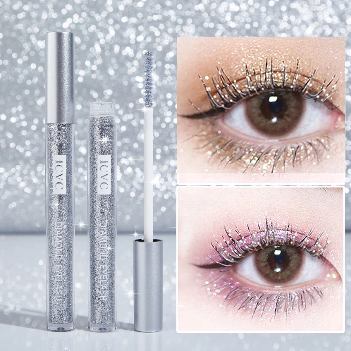 Sparkling diamond mascara sequins waterproof glitter 5ml