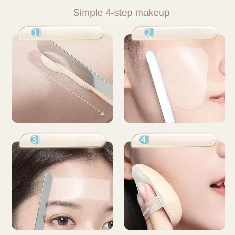 1Pcs Stainless Steel Dual Heads Makeup Toner Spatula