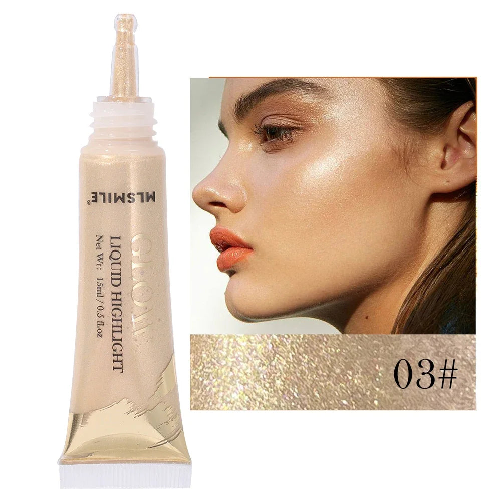 Liquid Diamond Glitter Highlighter Pearlescent Waterproof.