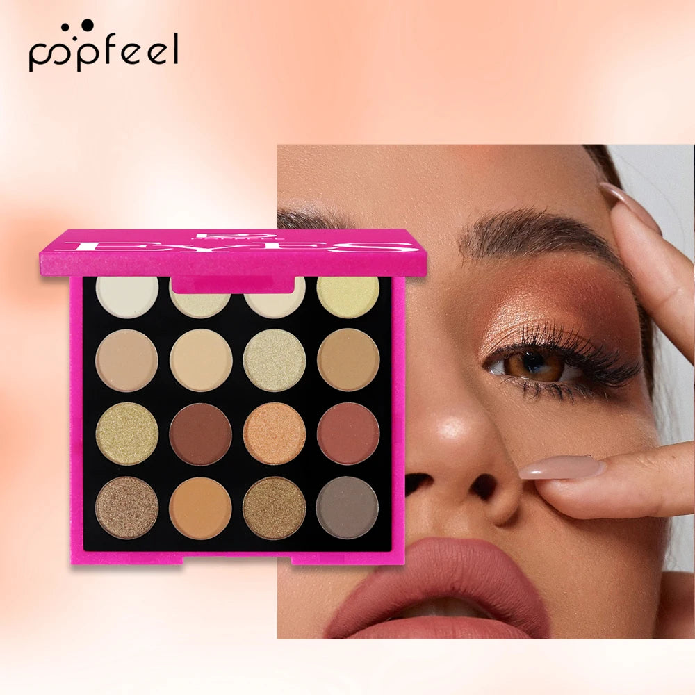 16 Colors POPFEEL Spotlight Eyeshadow Palette