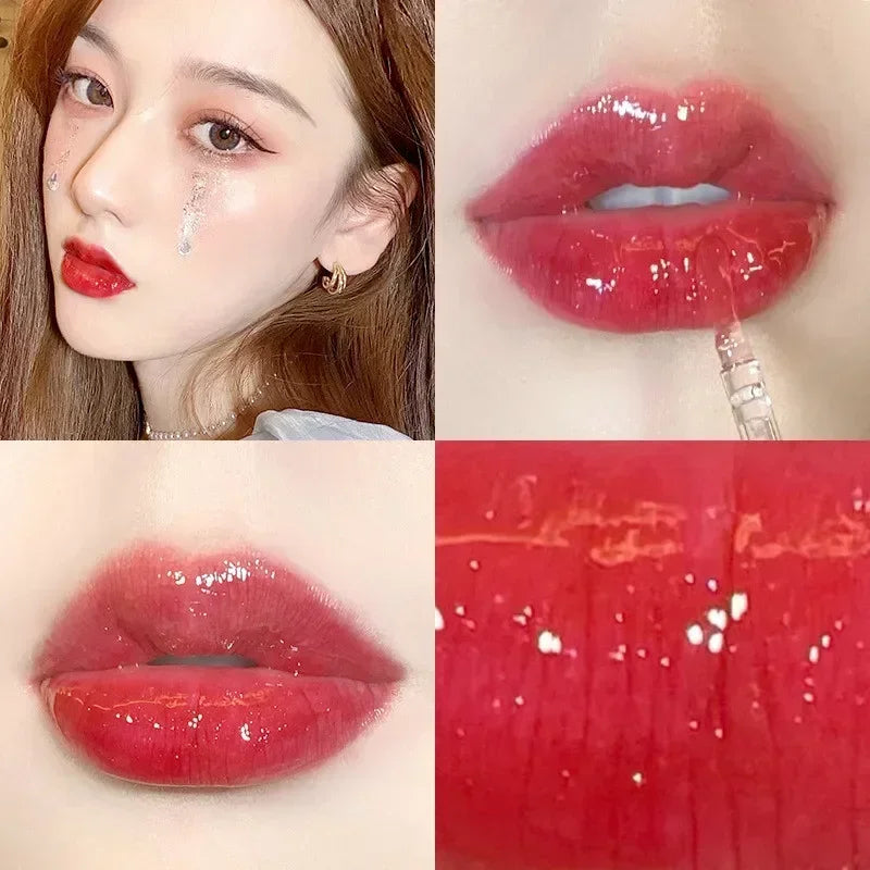 Mirror Water Lip Gloss Lip Glaze Transparent Glass Lip Oil