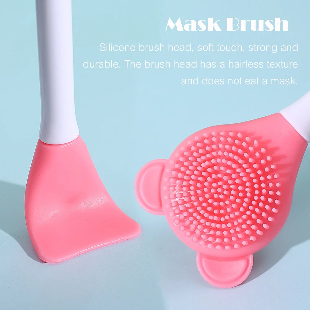 Face Mask Brush Flat Soft Hair Facial Cleansing Brush.