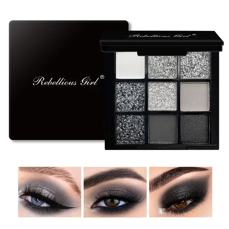 9-Grid Multi Eyeshadow Palette