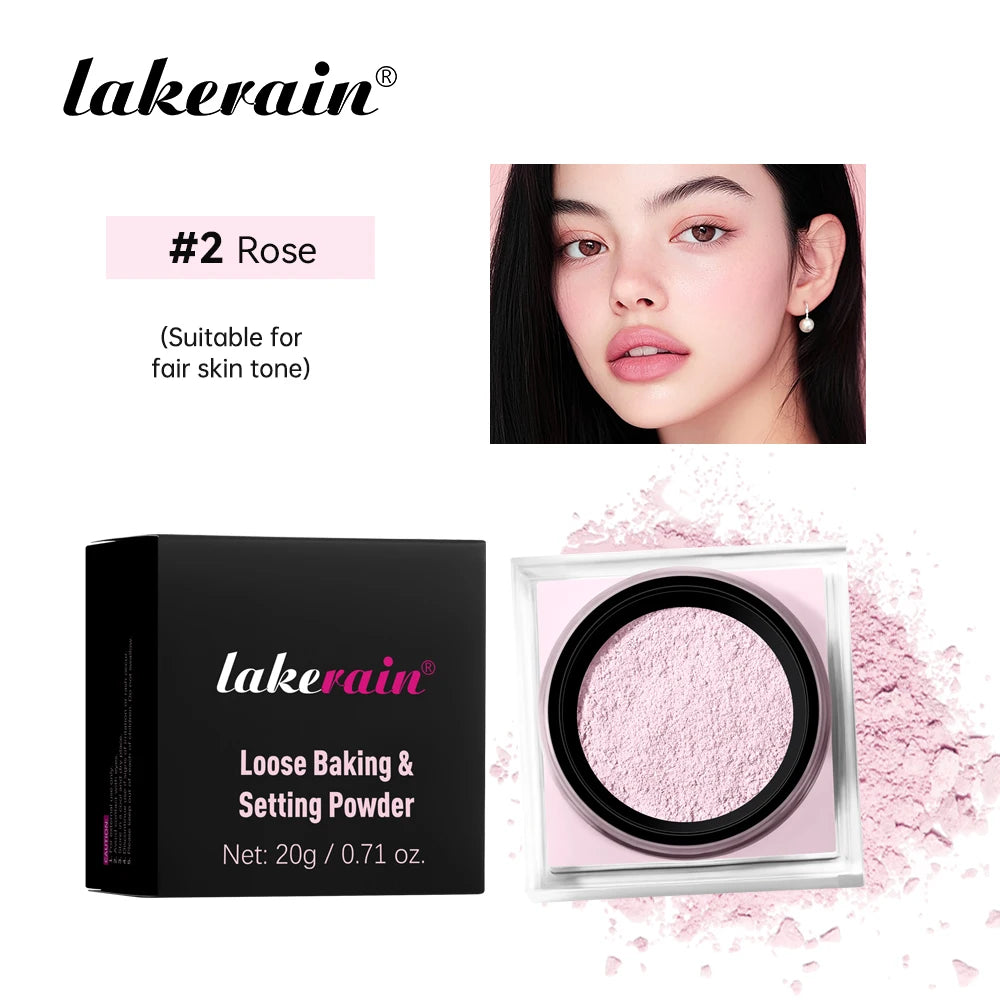 Lakerain Waterproof Loose Baking & Setting Powder.