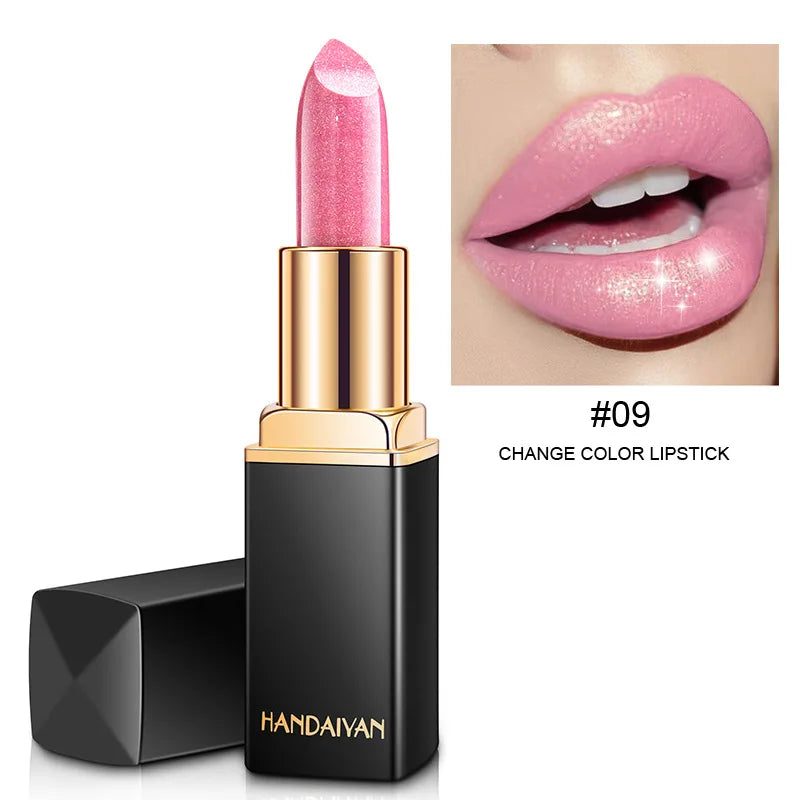 Handaiyan 9 Colors Glitter Lipstick.